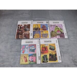 McCall's Patterns Fashion Accessories New Set‎ of 5 Handbags Totes Hobo Bags